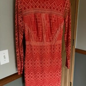 Beautiful tangerine 🍊 lace mini dress size small